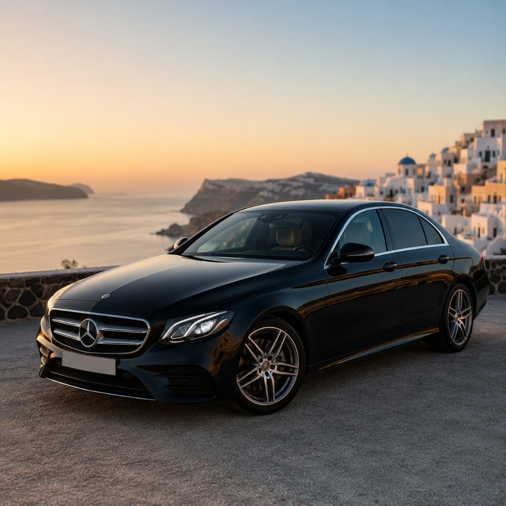 Mercedes-Benz E-Class — Up to 3 passengers, Santorini Imperial transfer vehicle