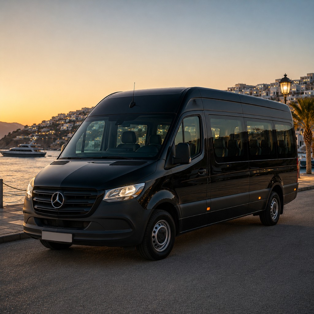 Mercedes-Benz Sprinter 12 — Up to 12 passengers, Santorini Imperial transfer vehicle